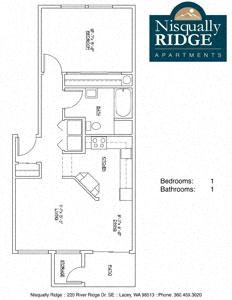 1 Bedroom A Floorplan